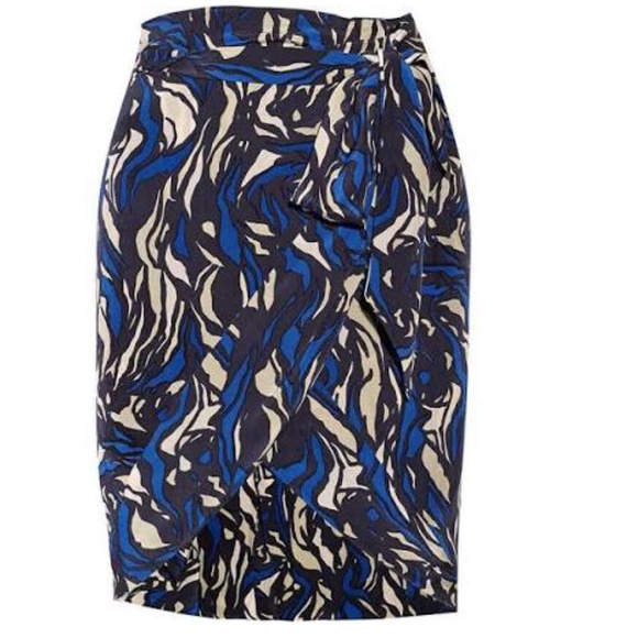 Isabel Marant Sonny Orinted Silk Wrap Skirt 2 - Picture 1 of 3